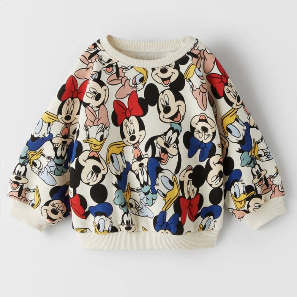 NWT Zara Mickey Mouse and Friends Sweatshirt